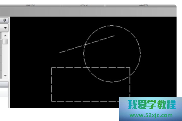CAD2021何如画出虚线图形？