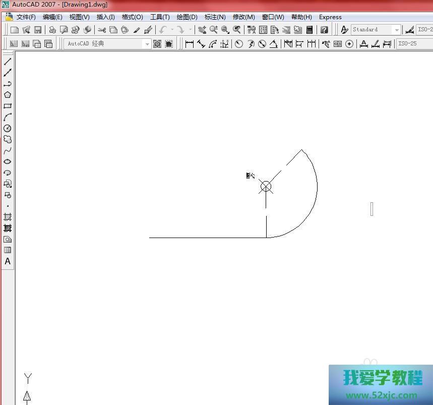 在CAD中怎么通过圆心绘制多段线圆弧？